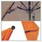 California Umbrella 11' Black Aluminum Market Patio Umbrella, Sunbrella Tangerine 194061333259 - alternate 2